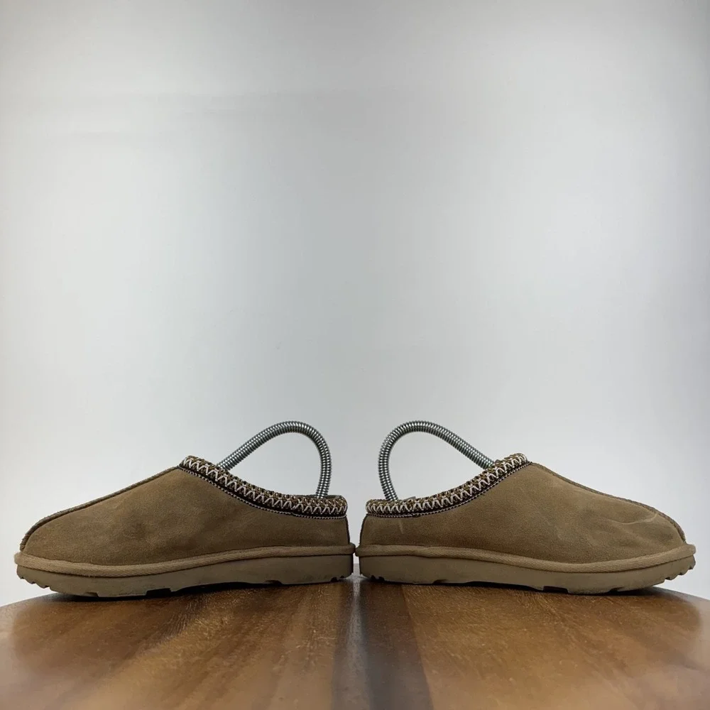Big Kids Ugg Tasman II Chestnut Shearling Lined Comfort Slippers Size 3 Y GUC